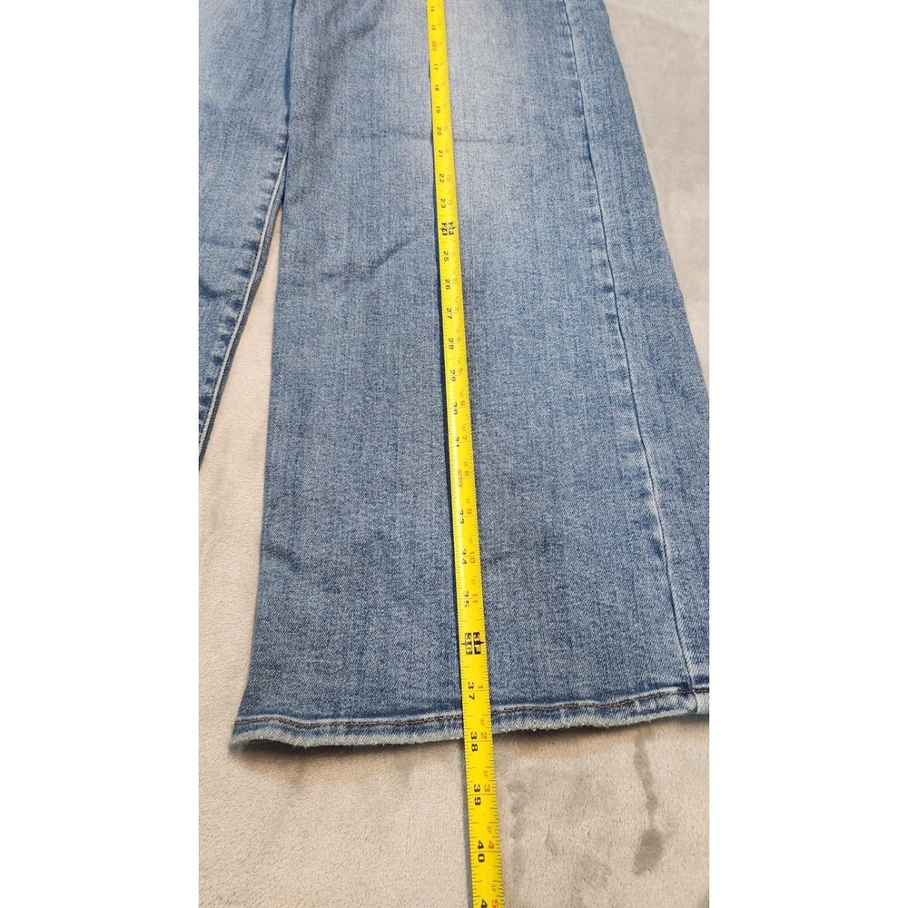 Just USA Womens Indigo Blue 30/10 Palmers Slim Double Button Wide Leg Jeans NWT - Picture 8 of 15